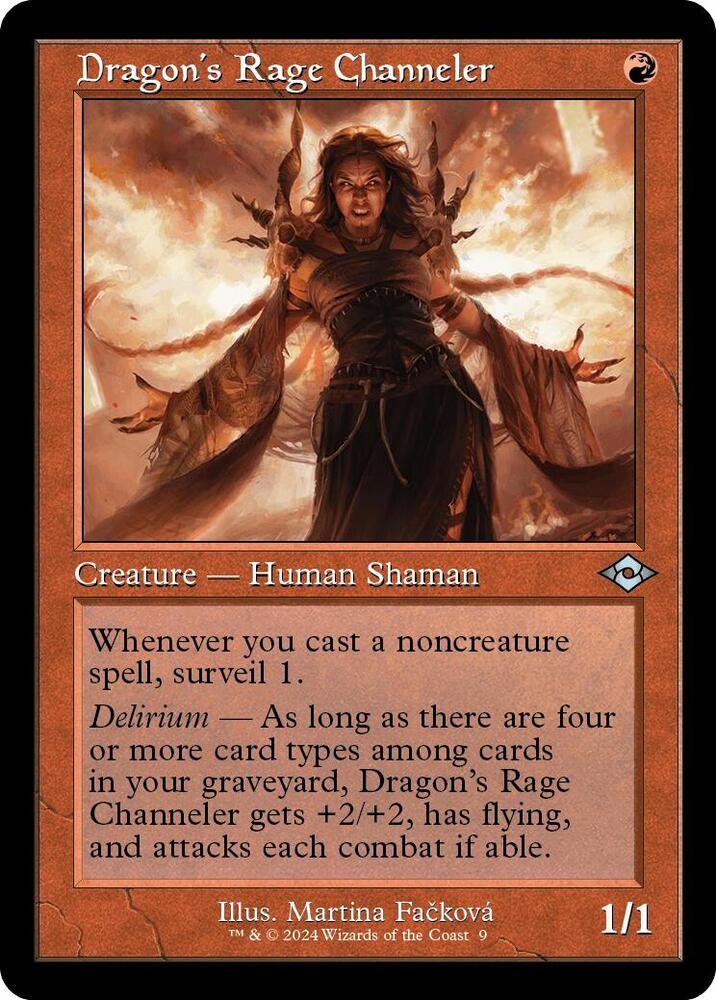 Dragons Rage Channeler Retro Frame 9 (Modern Horizons 2)  - Foil | Good Games North