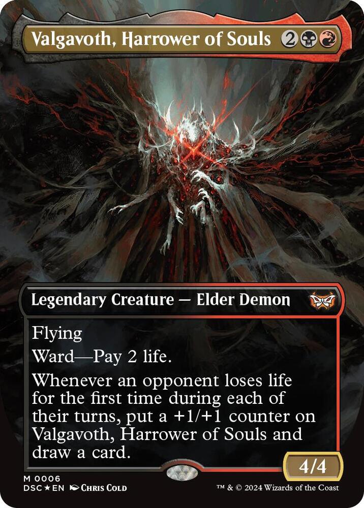 Valgavoth, Harrower of Souls 6/40 (Commander: Duskmourn: House of Horror)  - Borderless | Good Games North
