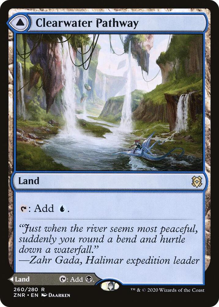 Clearwater Pathway // Murkwater Pathway 260 (Zendikar Rising)  | Good Games North