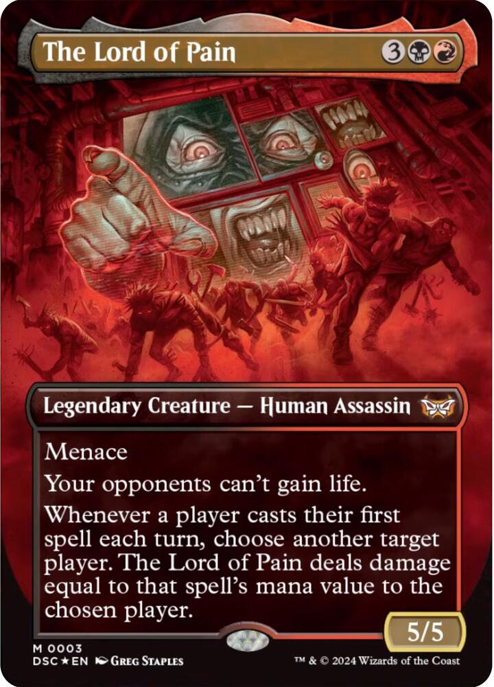 The Lord of Pain 3 (Commander: Duskmourn: House of Horror)  - Borderless Foil | Good Games North