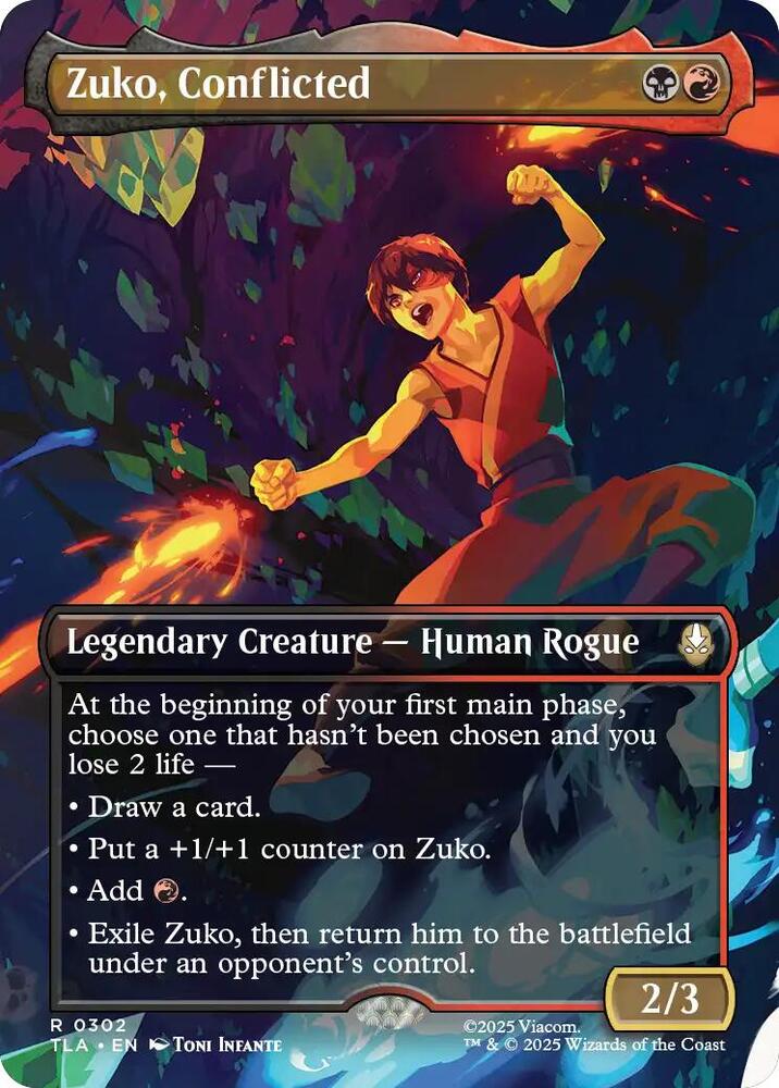 Zuko, Conflicted 302 (Avatar: The Last Airbender)  - Borderless Foil | Good Games North