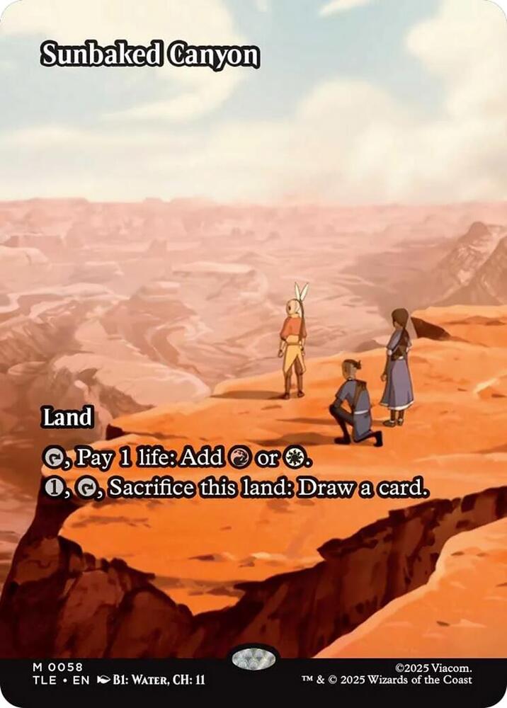 Sunbaked Canyon Borderless 58 (Avatar: The Last Airbender: Eternal-Legal)  - Foil | Good Games North
