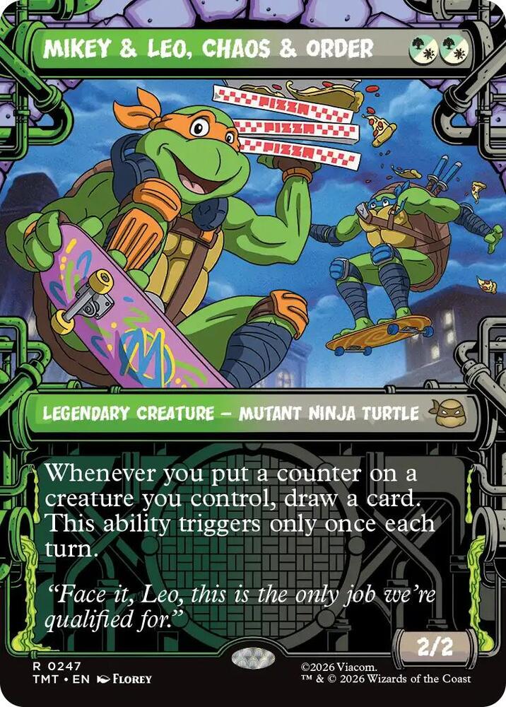 Mikey and Leo Chaos and Order Showcase 247 (Teenage Mutant Ninja Turtles)  | Good Games North