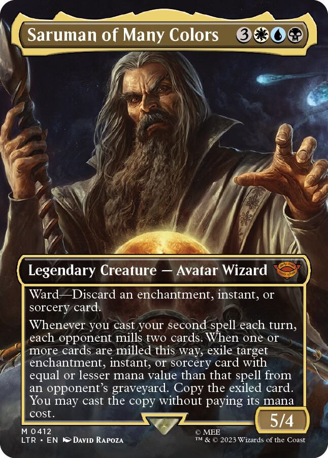 Saruman of Many Colors 412/281 (Universes Beyond: The Lord of the Rings: Tales of Middle-earth)  - Borderless | Good Games North