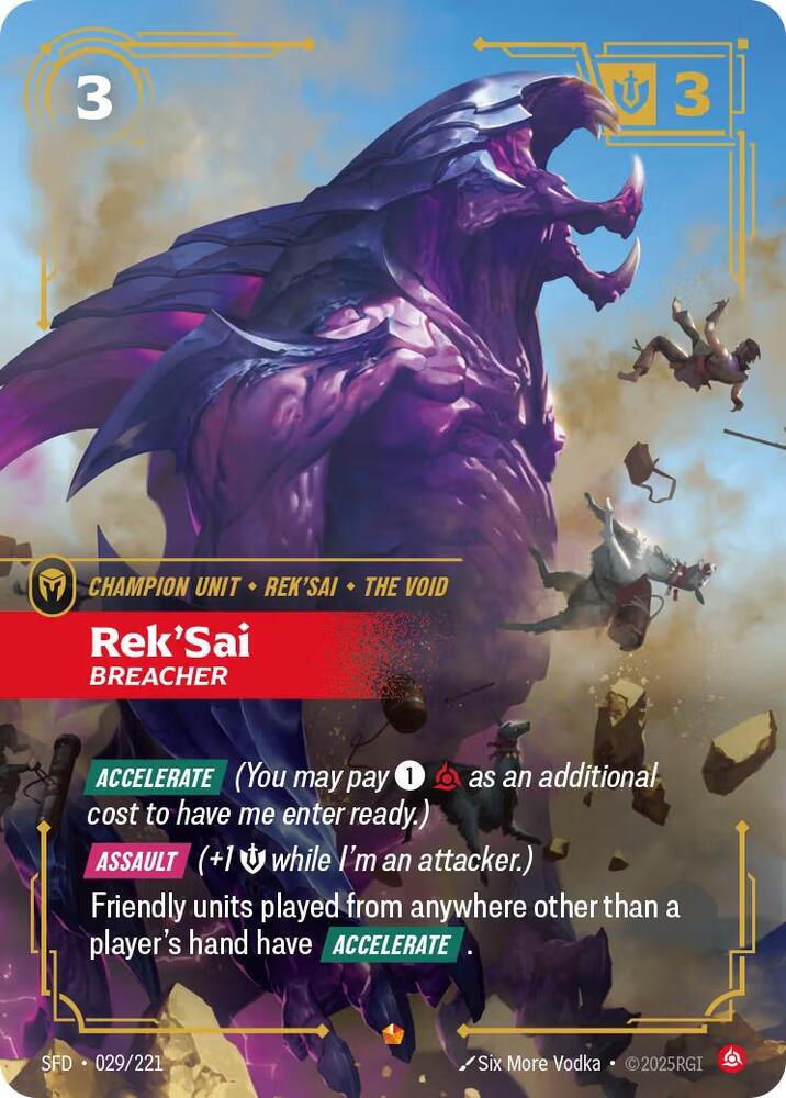 Rek'Sai - Breacher 029/221 (Spiritforged)  - Foil | Good Games North