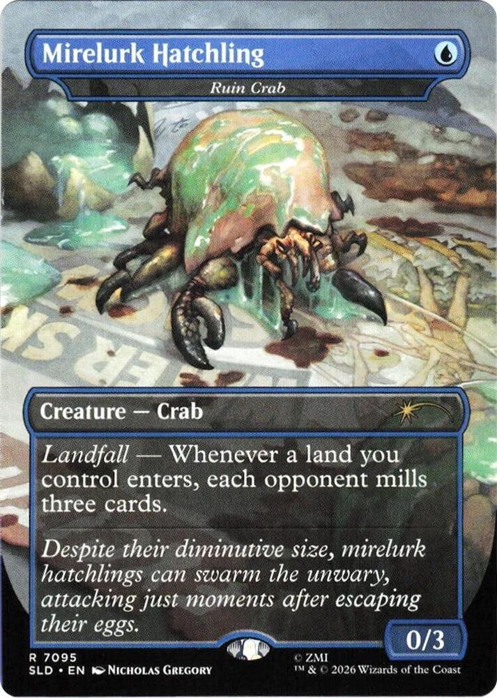 Mirelurk Hatchling Ruin Crab 7095 (Secret Lair Drop Series)  - Borderless Foil | Good Games North