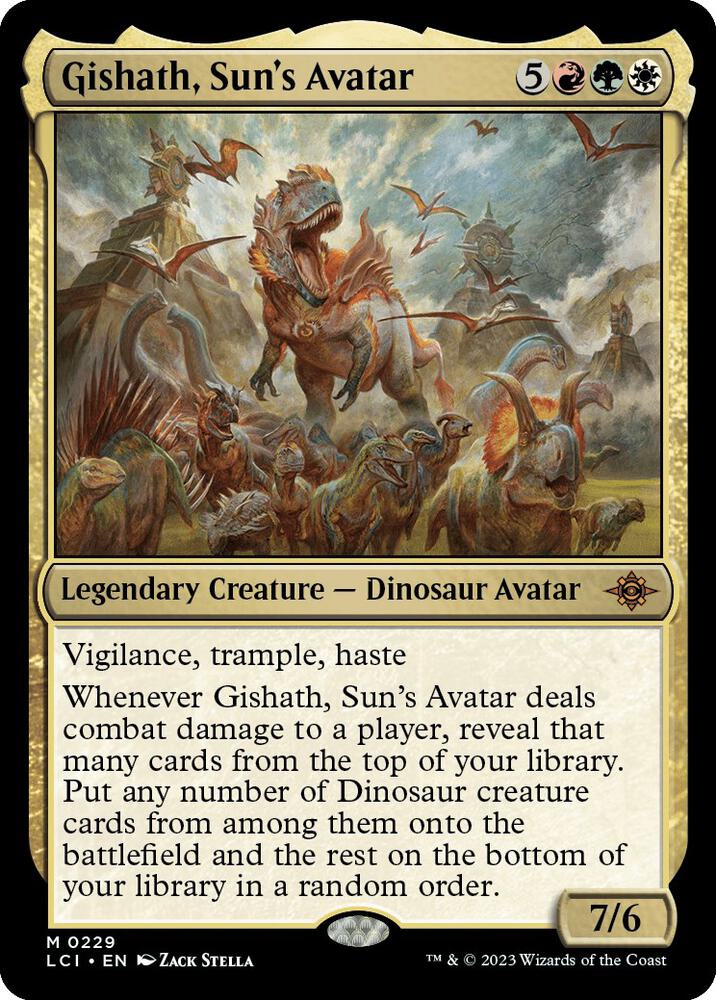 Gishath, Sun's Avatar 229/291 (The Lost Caverns of Ixalan)  - Foil | Good Games North