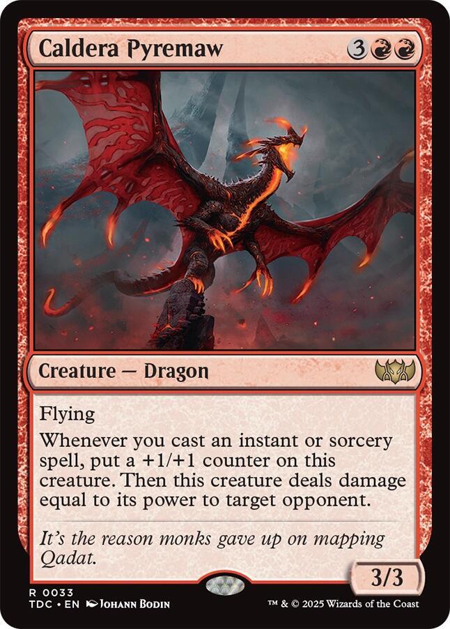 Caldera Pyremaw 33/413 (Commander: Tarkir: Dragonstorm)  | Good Games North