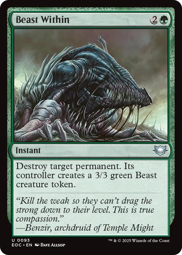 Beast Within 93/191 (Commander: Edge of Eternities)  | Good Games North