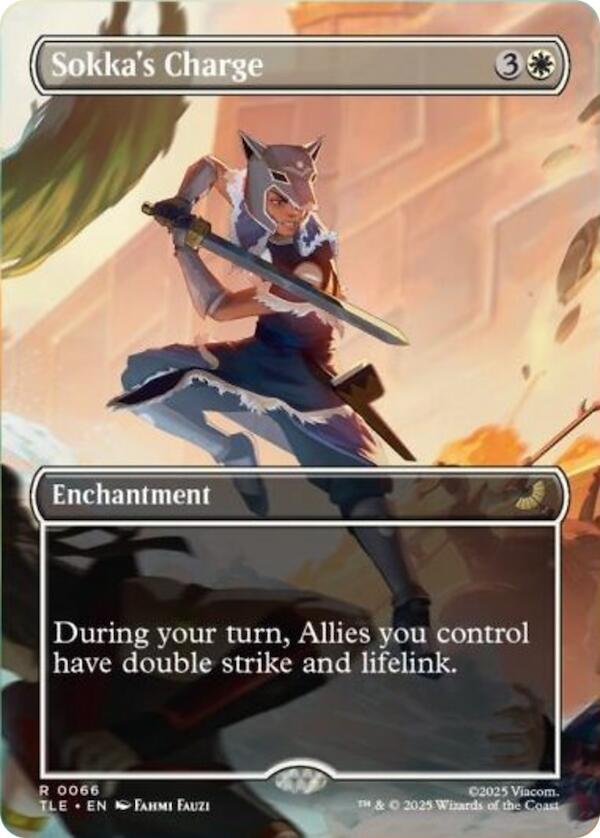 Sokka's Charge 66/317 (Avatar: The Last Airbender: Eternal-Legal)  - Borderless Foil | Good Games North