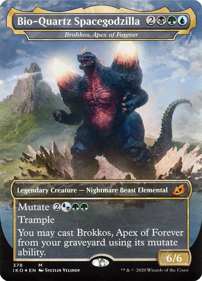 Bio-Quartz Spacegodzilla - Brokkos, Apex of Forever 378/274 (Ikoria: Lair of Behemoths)  - Foil | Good Games North