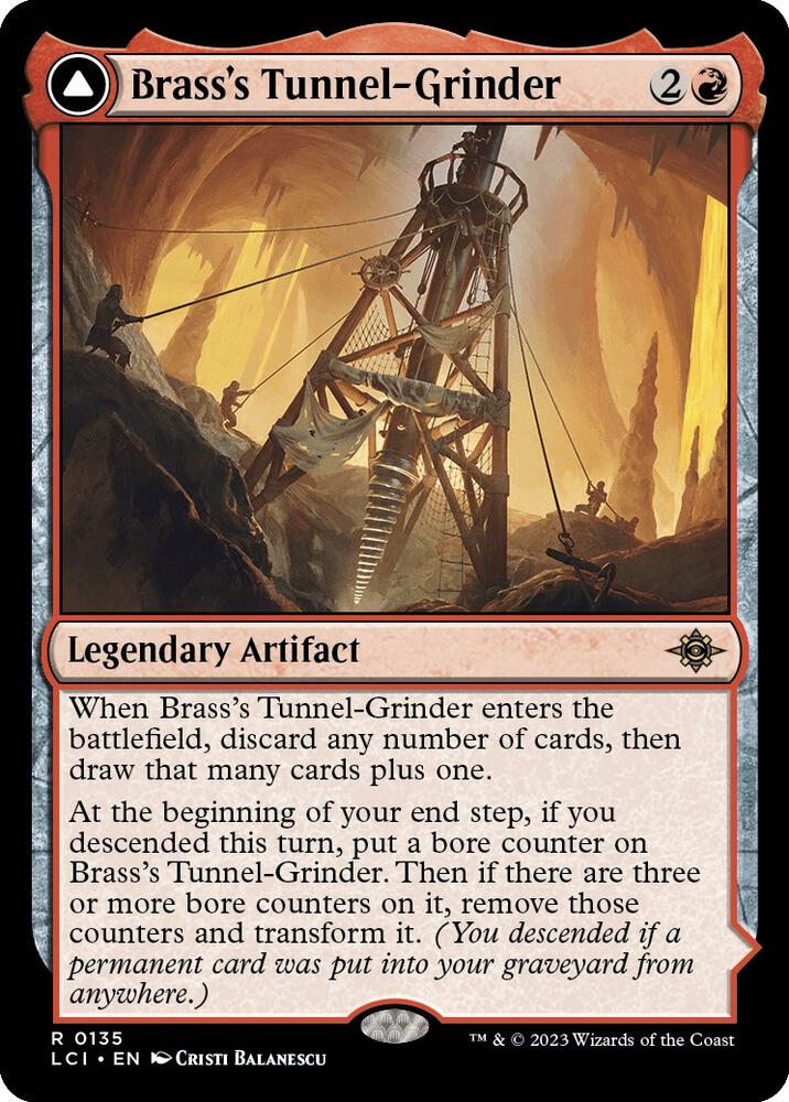 Brass's Tunnel-Grinder // Tecutlan, the Searing Rift 135/291 (The Lost Caverns of Ixalan)  | Good Games North