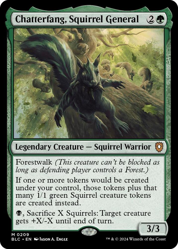 Chatterfang, Squirrel General 209 (Commander: Bloomburrow)  | Good Games North