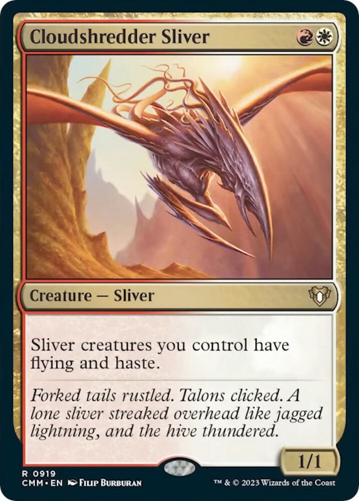 Cloudshredder Sliver 919/451 (Commander Masters)  | Good Games North