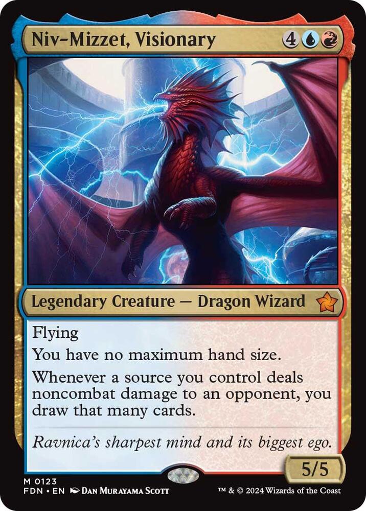 Niv-Mizzet, Visionary 123 (Foundations)  - Foil | Good Games North