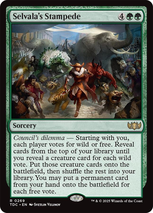 Selvala's Stampede 269 (Commander: Tarkir: Dragonstorm)  | Good Games North