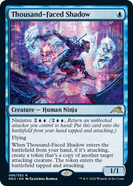 Thousand-Faced Shadow 86 (Kamigawa: Neon Dynasty)  - Foil | Good Games North