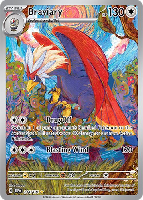 Braviary 214/191 (SV08: Surging Sparks)  - Holofoil | Good Games North