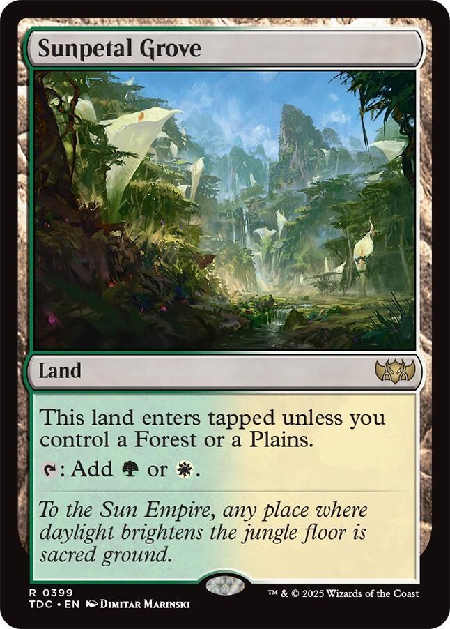 Sunpetal Grove 399/413 (Commander: Tarkir: Dragonstorm)  | Good Games North