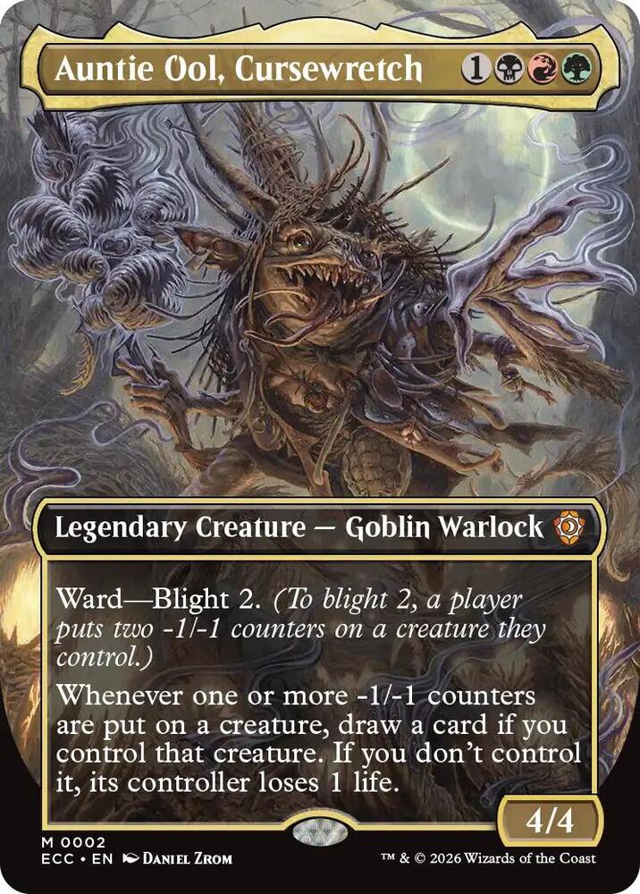 Auntie Ool, Cursewretch 2 (Commander: Lorwyn Eclipsed)  - Borderless | Good Games North