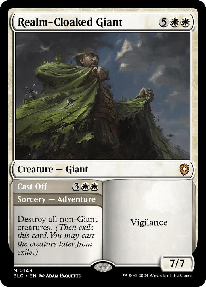 Realm-Cloaked Giant // Cast Off 149/40 (Commander: Bloomburrow)  | Good Games North