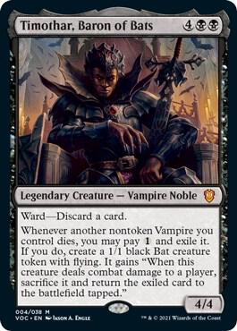 Timothar Baron of Bats 4/38 (Commander: Innistrad: Crimson Vow)  | Good Games North