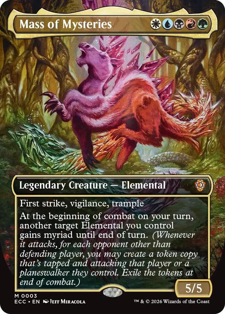 Mass of Mysteries  3/176 (Commander: Lorwyn Eclipsed)  - Borderless Foil | Good Games North