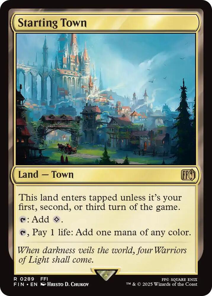 Starting Town 289 (FINAL FANTASY)  - Foil | Good Games North