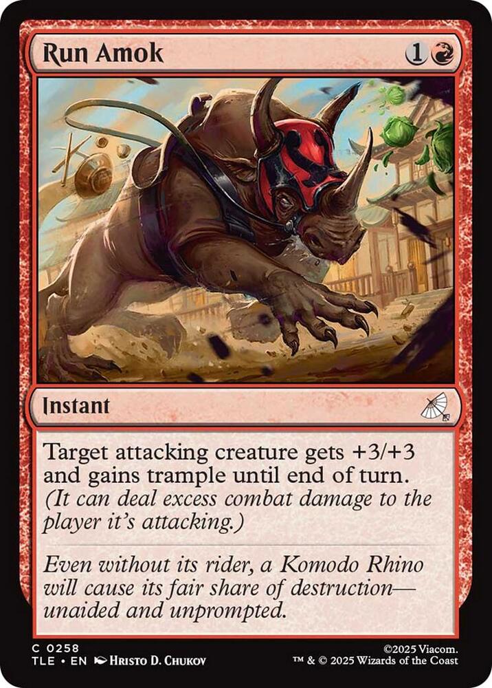 Run Amok  258/317 (Avatar: The Last Airbender: Eternal-Legal)  - Foil | Good Games North