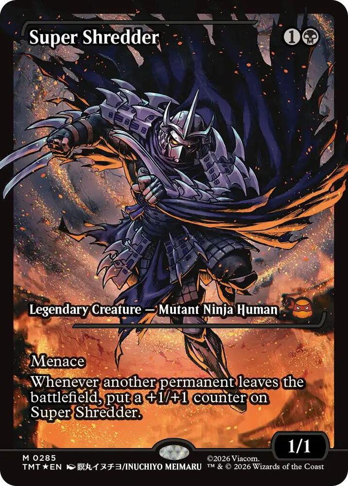 Super Shredder 285/190 (Teenage Mutant Ninja Turtles)  - Showcase Foil | Good Games North