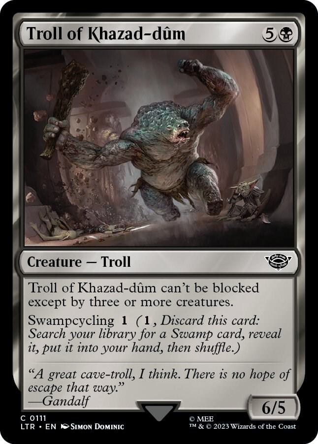 Troll of Khazad-dûm 111 (Universes Beyond: The Lord of the Rings: Tales of Middle-earth)  | Good Games North