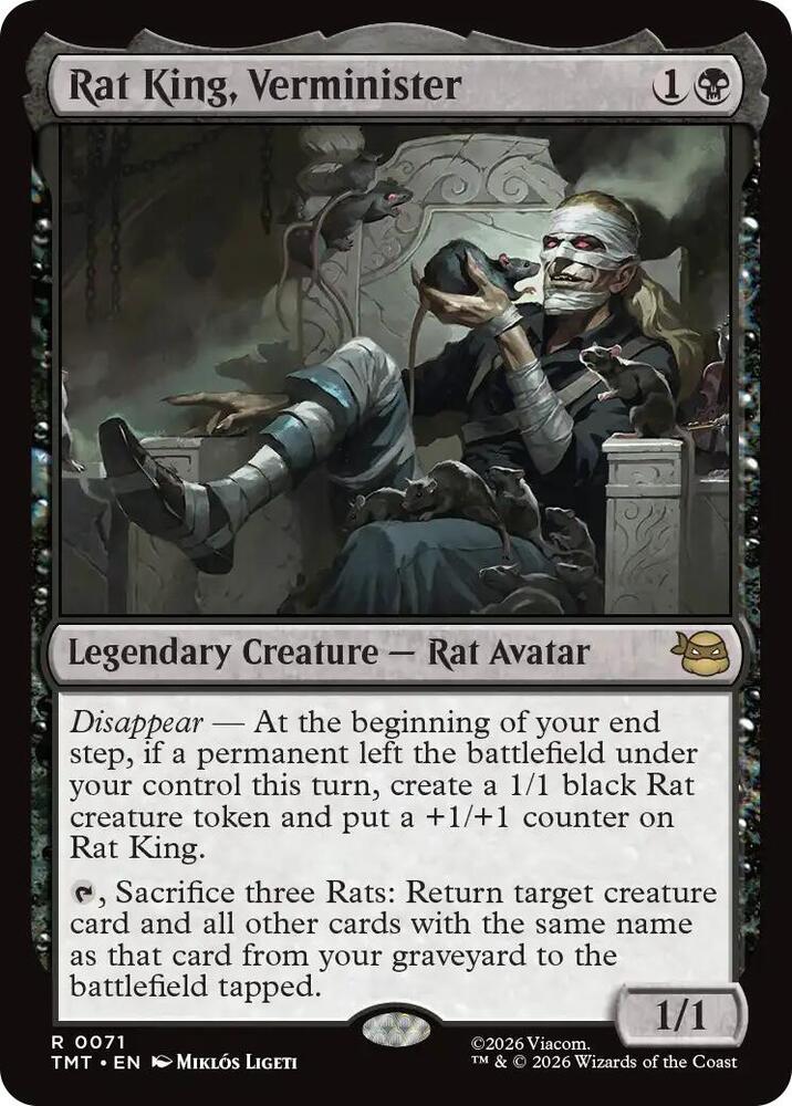 Rat King, Verminister 71/190 (Teenage Mutant Ninja Turtles)  - Foil | Good Games North