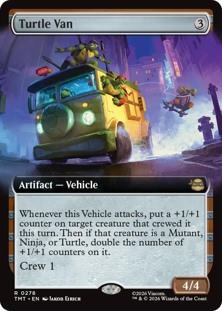 Turtle Van 278/190 (Teenage Mutant Ninja Turtles)  - Extended Art Foil | Good Games North