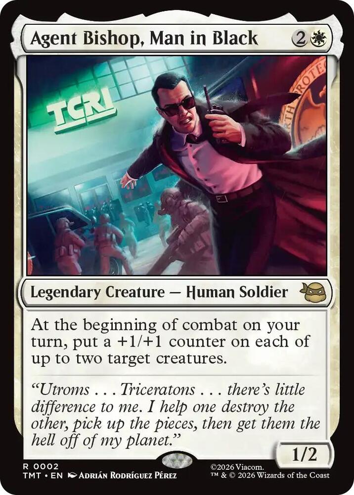 Agent Bishop, Man in Black 2 (Teenage Mutant Ninja Turtles)  - Foil | Good Games North