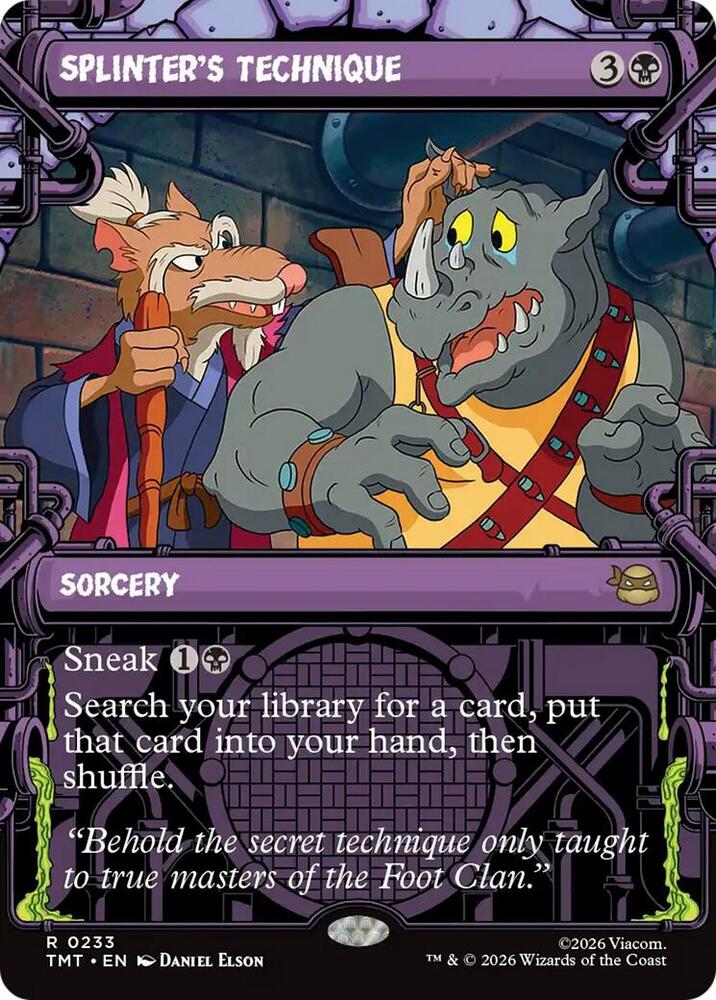 Splinter's Technique 233/190 (Teenage Mutant Ninja Turtles)  - Showcase Foil | Good Games North