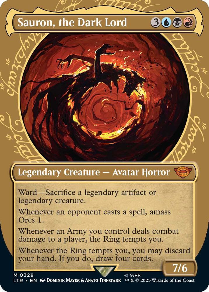 Sauron, the Dark Lord 329 (Universes Beyond: The Lord of the Rings: Tales of Middle-earth)  - Showcase Foil | Good Games North