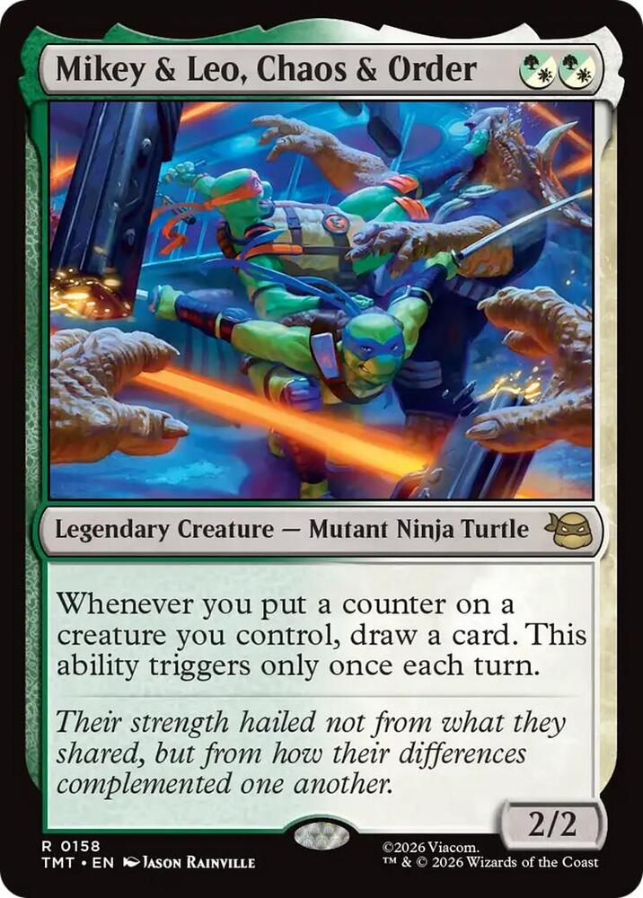 Mikey and Leo, Chaos and Order 158/190 (Teenage Mutant Ninja Turtles)  | Good Games North