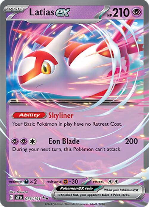 Latias ex 076/191 (SV08: Surging Sparks)  - Holofoil | Good Games North