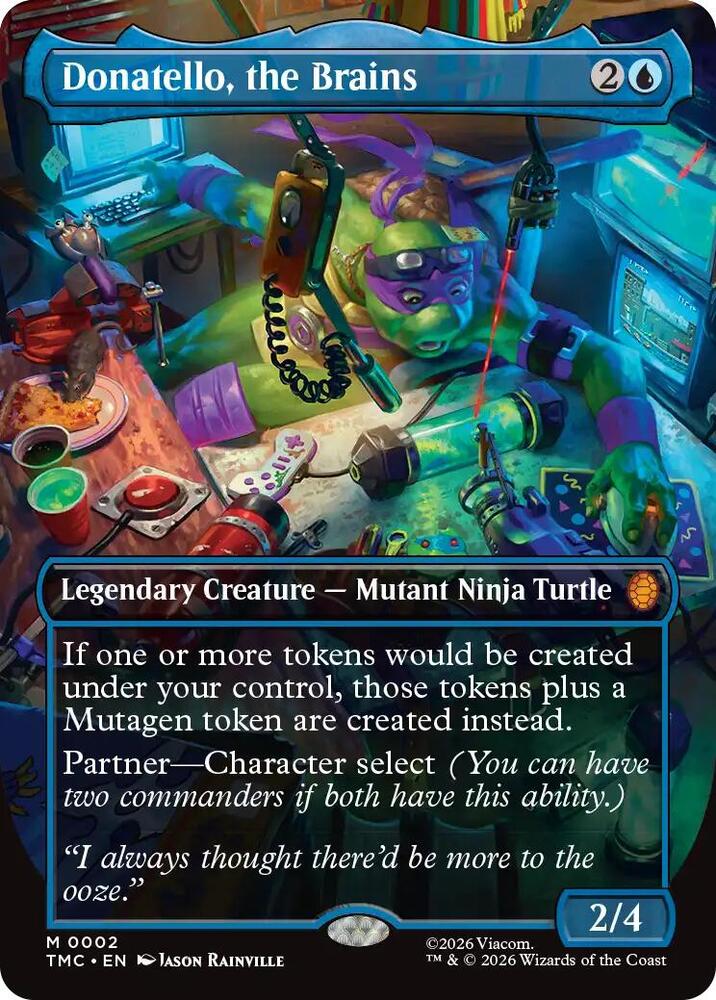 Donatello the Brains 0002 Borderless 2 (Commander: Teenage Mutant Ninja Turtles)  | Good Games North