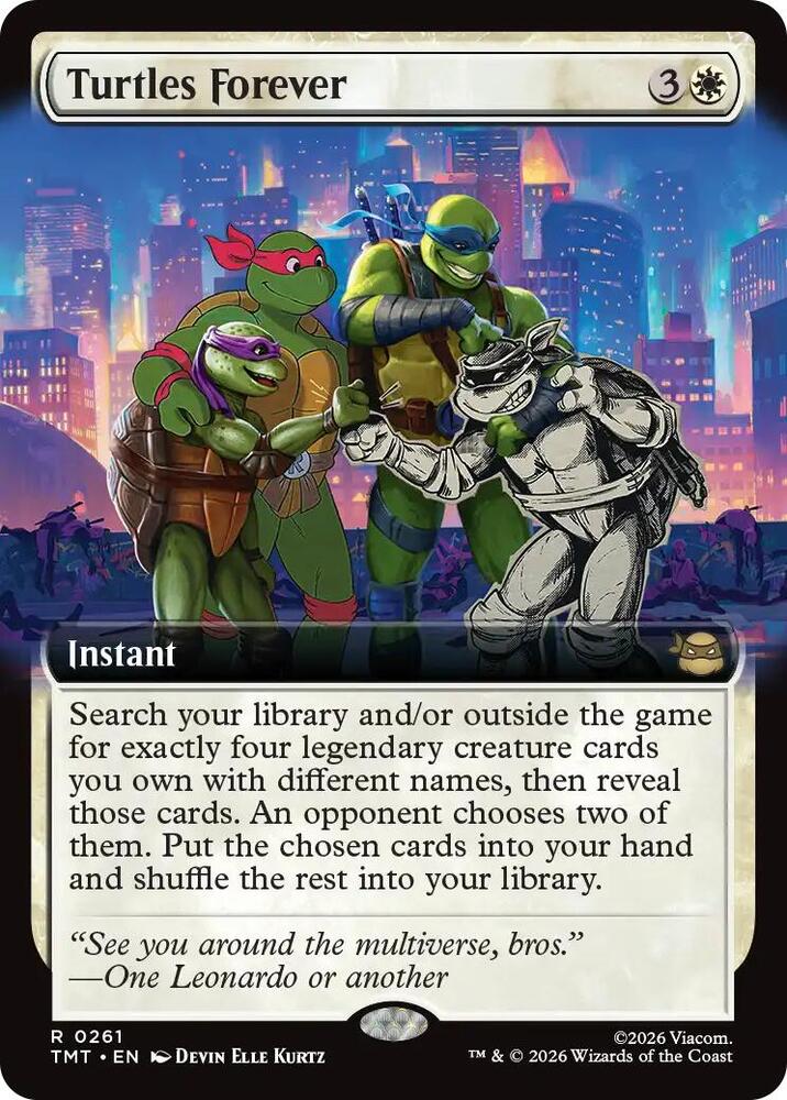 Turtles Forever 261/190 (Teenage Mutant Ninja Turtles)  - Extended Art Foil | Good Games North