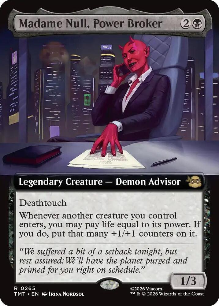 Madame Null Power Broker Extended Art 265 (Teenage Mutant Ninja Turtles)  | Good Games North