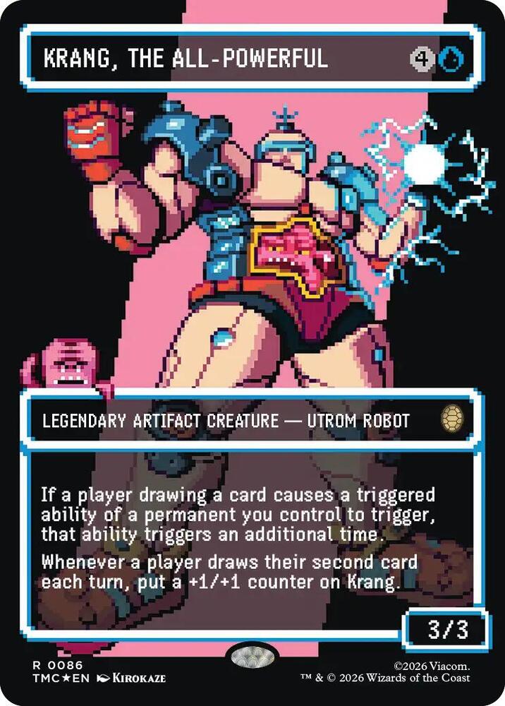 Krang the All Powerful Borderless  86 (Commander: Teenage Mutant Ninja Turtles)  - Surge Foil | Good Games North