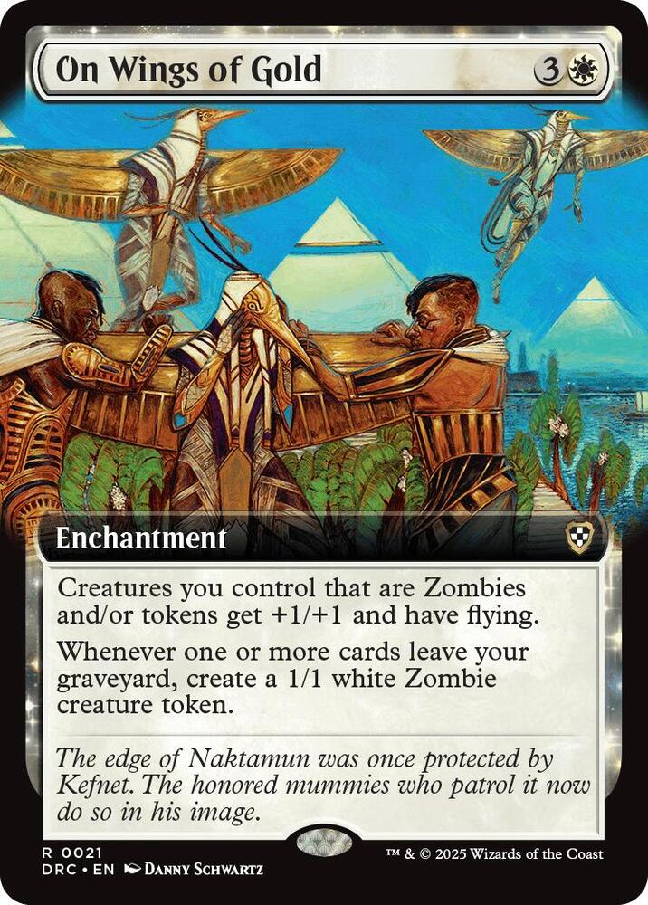 On Wings of Gold 21/187 (Commander: Aetherdrift)  - Extended Art | Good Games North