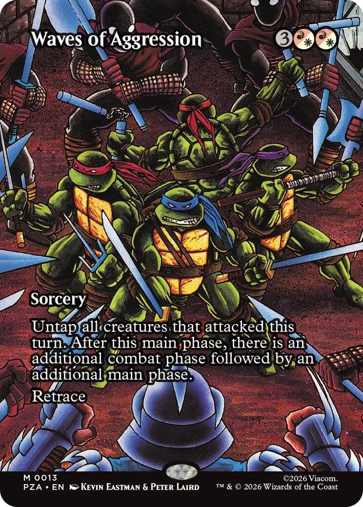 Waves of Aggression 13 (Teenage Mutant Ninja Turtles Source Material)  - Borderless | Good Games North