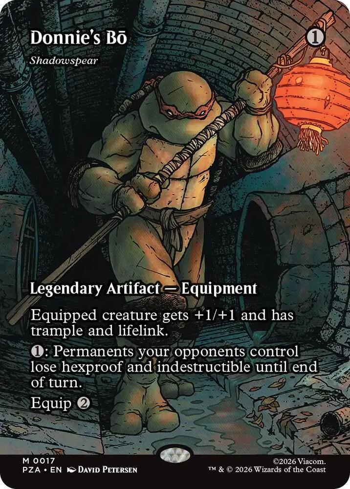 Donnies' Bō Shadowspear 17 (Teenage Mutant Ninja Turtles Source Material)  - Borderless | Good Games North