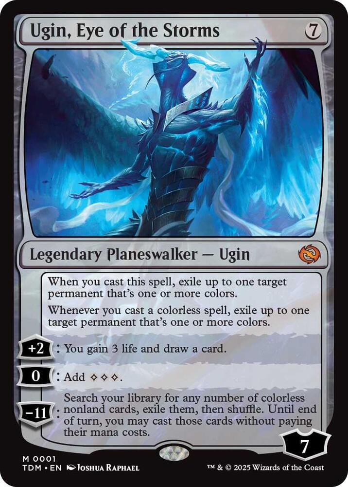 Ugin, Eye of the Storms 1 (Tarkir: Dragonstorm)  - Foil | Good Games North