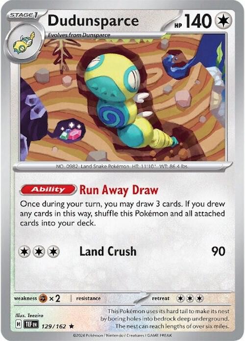 Dudunsparce 129/162 (SV05: Temporal Forces)  - Holofoil | Good Games North