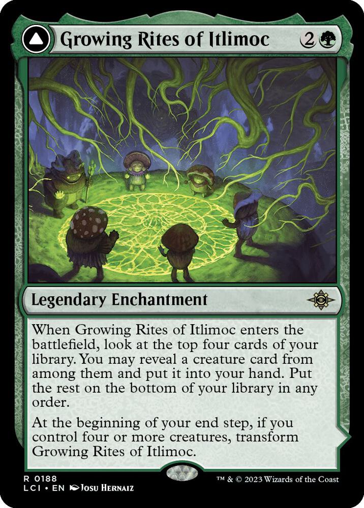 Growing Rites of Itlimoc // Itlimoc, Cradle of the Sun 188 (The Lost Caverns of Ixalan)  - Foil | Good Games North