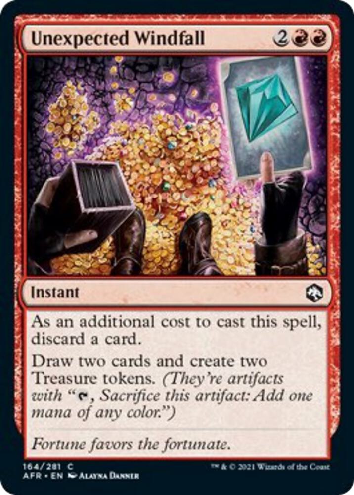 Unexpected Windfall 164 (Adventures in the Forgotten Realms)  - Foil | Good Games North