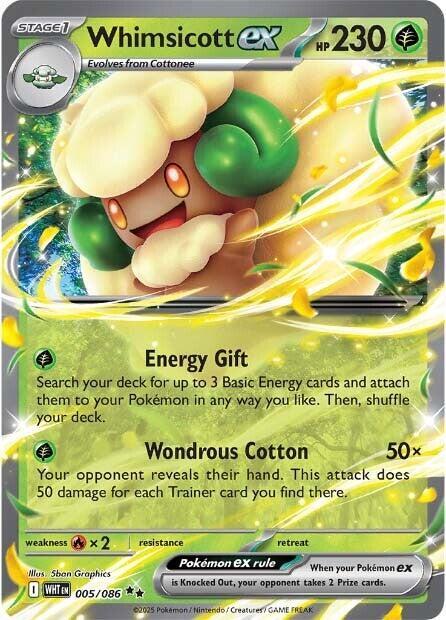 Whimsicott ex 005/086 (SV: White Flare)  - Holofoil | Good Games North